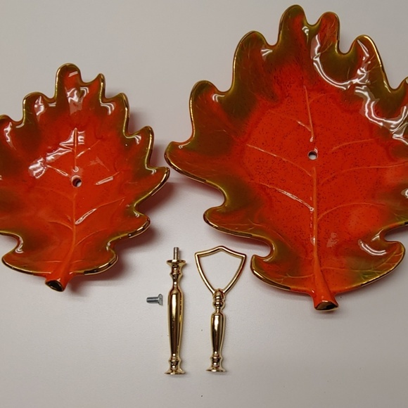 California Pottery Double Tiered Leaf Tray!! - Picture 7 of 8